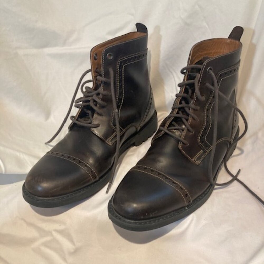 clarks mens brogue boots